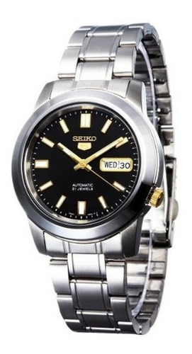 Reloj Analogico Seiko Snkk17 De Acero Inoxidable Para Hombre