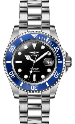 Reloj  Pro Diver 43502 Para Hombre Cuarzo Con Esfera Negra