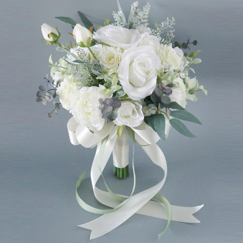 Ramos De Boda Hechos A Mano Para Novia Flores Artificiales