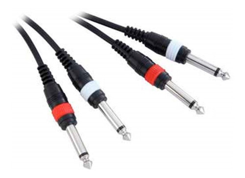 Cable Plug A Plug 6.3 Mm Doble Plug Mono 3 Metros K3tpp0300