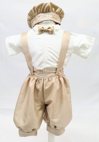 Traje Español Bautizo Gromar Beige Talla 0  Modelo 111 A