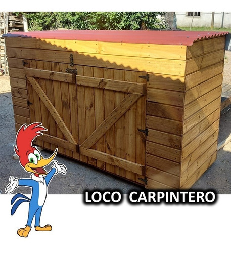 Imagen 7 de 8 de Galpón Casita Madera Deposito Placard Jardín Caseta Piscinas
