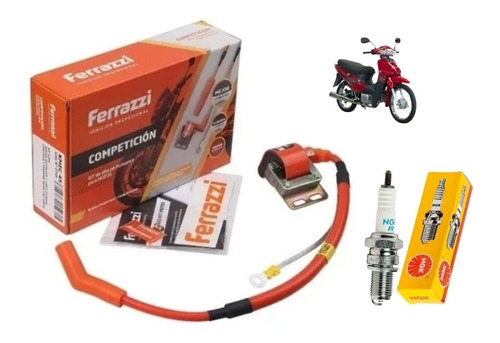 Kit Bobina Ferrazzi + Bujia Ngk Corven Energy 110