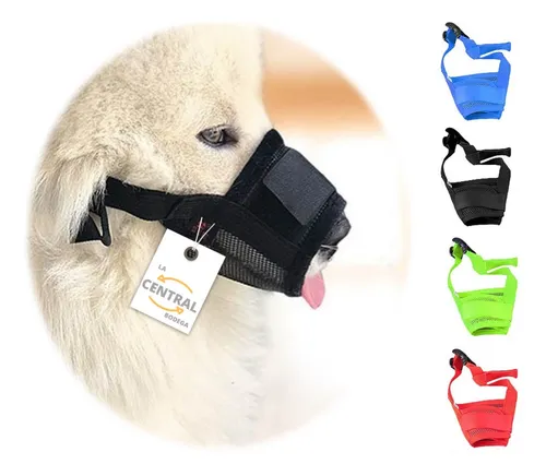 Bozal Para Perro Ajustable En Nylon Todas Las Tallas