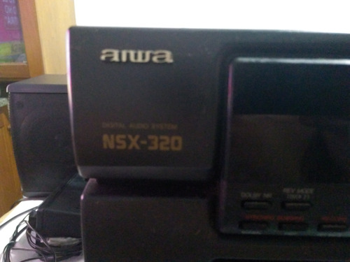 Minicomponente Aiwa Nsx 320 Cuerpo Central Sin Parlantes Negro 0 W (Usado)