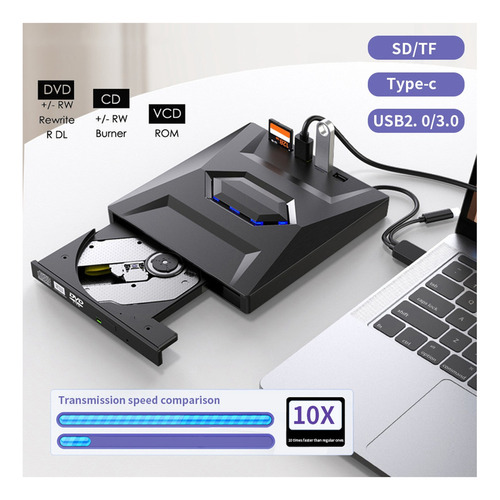Grabadora De Cd Y Dvd Externa, Reproductor De Cd Y Dvd C/usb