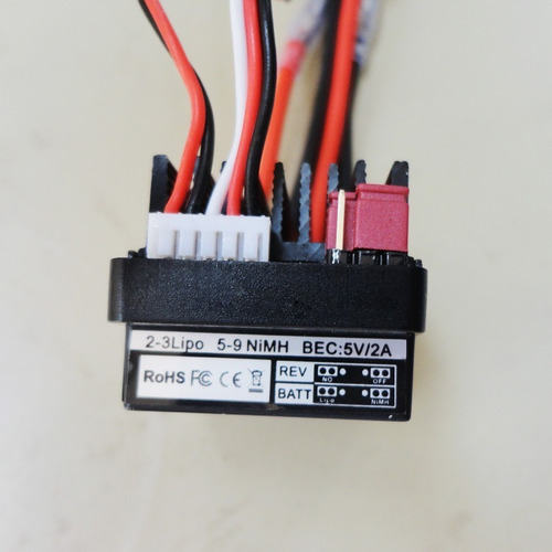 Imagen 3 de 7 de Variador Esc Speed Brushed Autos Rc 1/10 320a No Brushless