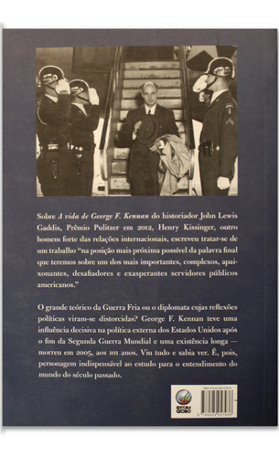 A Vida De George F Kennan, De John Lewis Gaddis., Vol. 1. Editora Globo Livros, Capa Mole Em Português