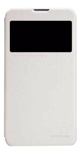 LG G Pro Lite Funda Blanca Flip S View Nillkin Ultra Delgada