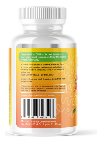 Livegood Multivitamínico Orgánico Niños 60 Gomitas