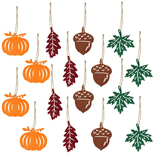 36 Pcs De Ornamentos Colgantes De Otoño