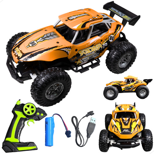 Carrinho Controle Remoto Jeep Rally Corrida Speed Brinquedo