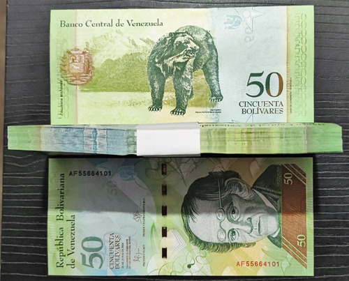 Fajo 50 Bolivares Fuertes 2007-15 Unc