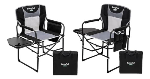 Sunnyfeeloversized Camping Directors Chair, Portable Folding