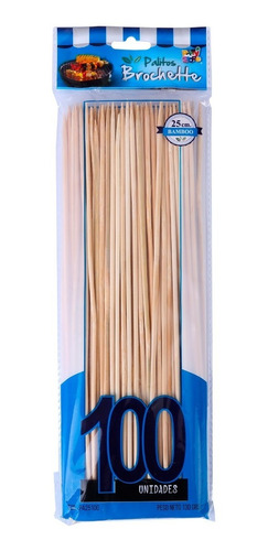 Palitos Para Brochette De Bamboo 1000 Unidades De 25 Cms