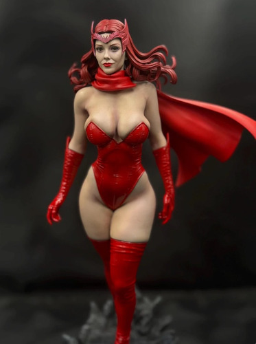Action Figure Wanda Feiticeira Escarlate Colecionável Resina