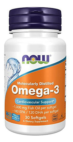 Omega-3 1000 Mg 30 Cápsulas Blandas Now