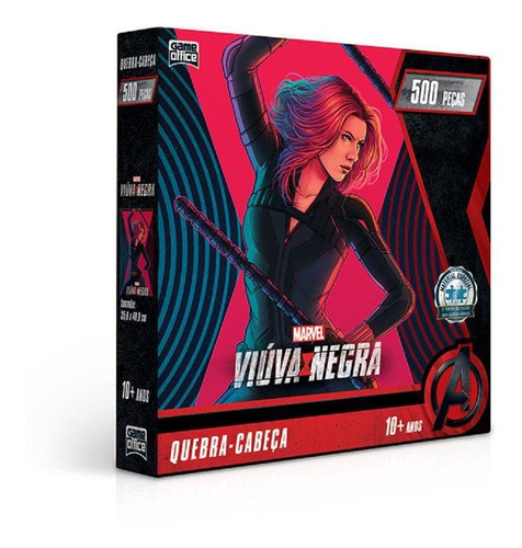 Quebra Cabeça - Viúva Negra Marvel - 500 Peças- Toyster