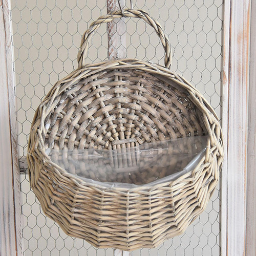 De Cesta Colgante Tejida Hecha A Mano, Soporte De Flores, S