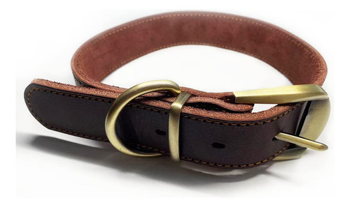 Collar De Perro De Cuero Huixinmao Para Perros Grandes,