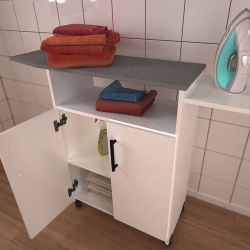Mueble Organizador Centro De Planchado Blanco Imperdible!