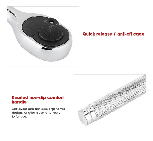 Trinquete De Liberación Rápida Fast Wrench, 45 Dientes, Ajus