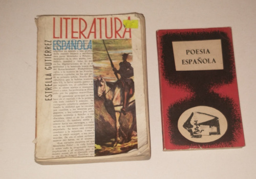 (2) Libros  Literatura Y Poesia Española Antologia