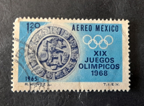 Sello México - 1965 Juegos Olímpicos México Df