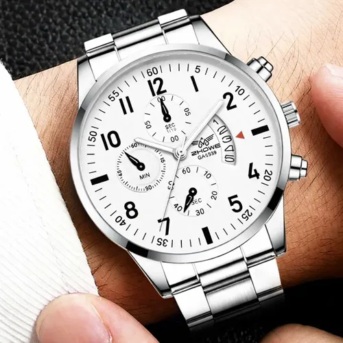 Relógio Masculino Zhowe Luxo E Elegância Aço Inoxidável | MercadoLivre