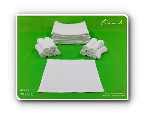 Paquete 100 toallas Faciales 30x30 de 42 grms La josefina — REMATE (Con  detalle) - Toalla Hotel