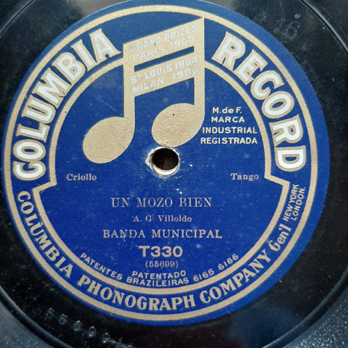 Pasta Banda Municipal Columbia Record 330 C55