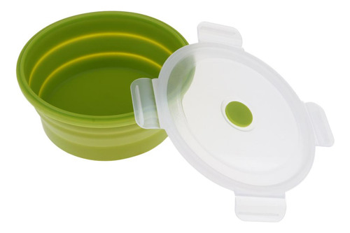 Cuenco Plegable Para Viajes De Camping Verde 400 Ml