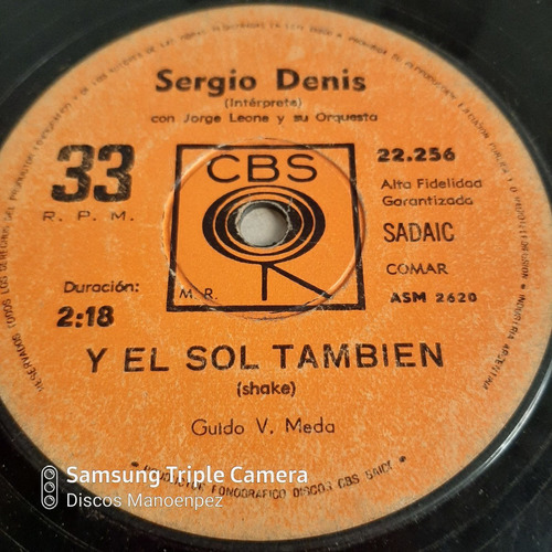 Simple Sergio Denis Con Orq Jorge Leone Cbs  C19