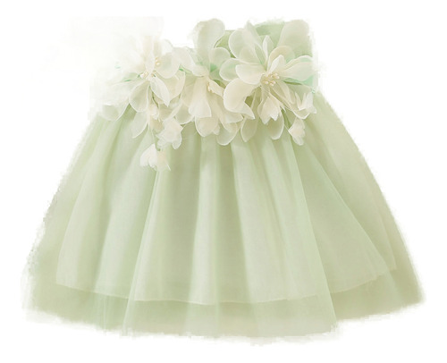 Vestido De Princesa Petal Fairy En Color Liso Con Tirantes P