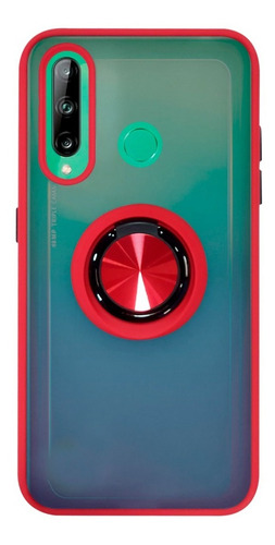 Funda Para Huawei Protector Acrilico Anillo + Mica Completa
