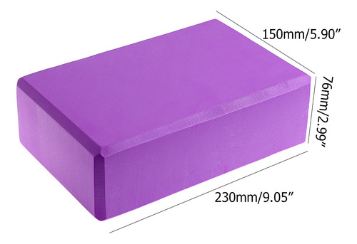 Bloque De Yoga Eva Yoga Brick Sports, Gimnasio, Espuma