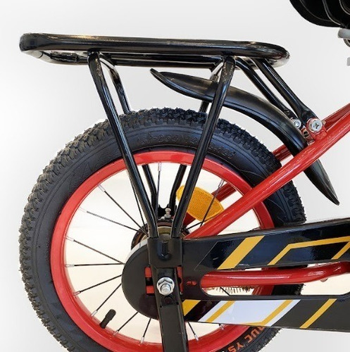 Imagen 6 de 6 de Bicicleta Infantil Rodado 14 Randers Rojo