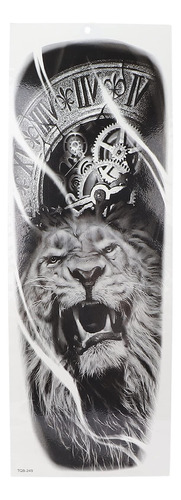 9 Pegatinas De Tatuaje Falso De Brazo Completo, Tatuajes