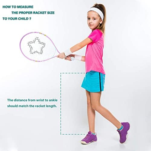 Raqueta De Tenis Para Niños Pequeños Starter Kit 21 Rosa Par