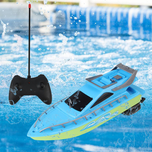Barcos Rc Rápidos Juguetes Acuáticos Piscinas Azul