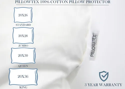 100% Algodon, A Prueba De Plumas, Protector De Almohada, Red