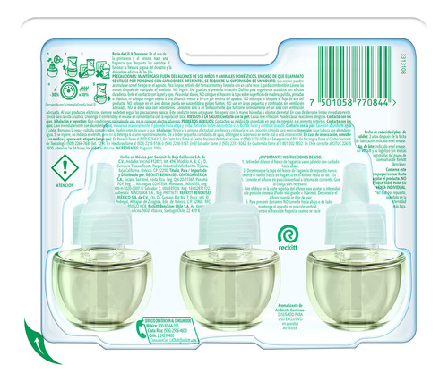 Pack X3 Repuestos De Aromatizantes Lili & Duraznos 60ml Air Wick®