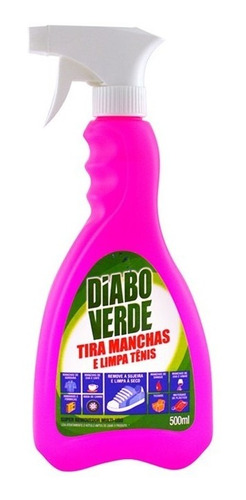 Tira Manchas E Limpa Tenis Diabo Verde 500ml