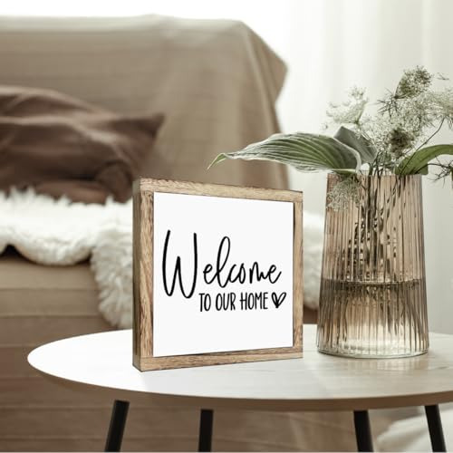 Letrero De Bienvenida De Madera Para Decoración Del Hogar