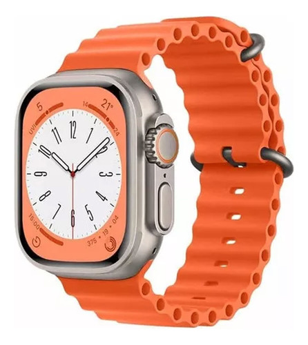 Smartwatch Genérica Serie 8 T800 Ultra 1.8 Caja 49mm Naranja