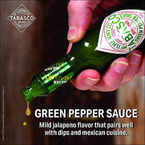 Salsa Tabasco Mild Jalapeño 1 Frasco 60ml Imp.usa