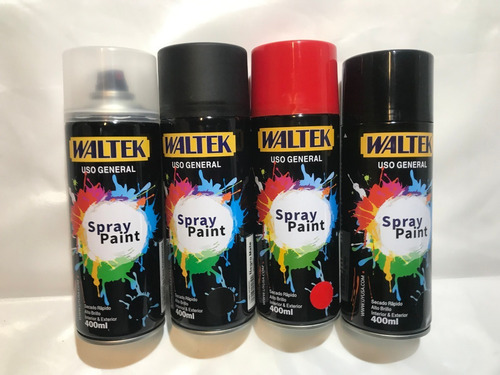 Pintura Aerosol Spray Esmalte Negro Mate Tubo .x 1 T420