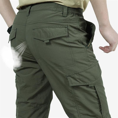 Pantalones Tácticos For Hombres Pantalones Carga Impermeable