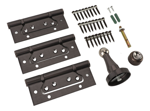 Kit De Bisagra De Puerta De 5 Pulgadas Stop Metal Quiet Stro