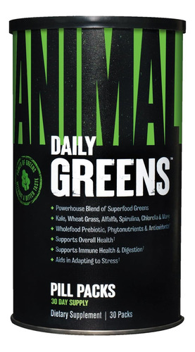 Animal Greens Pak Prebioticos Inmunologico Salud General X30